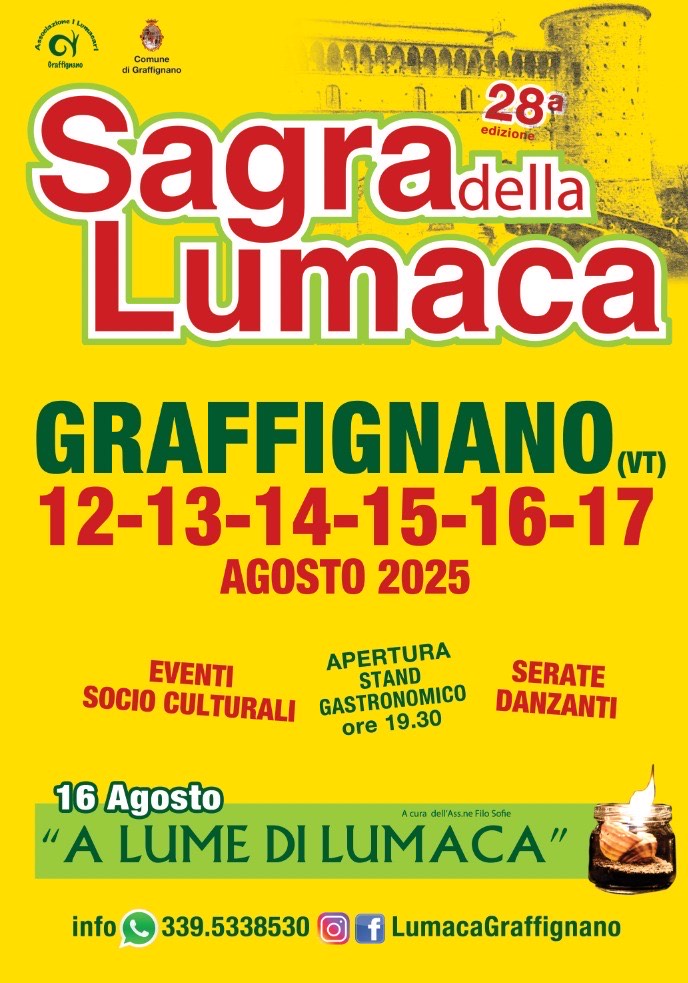 Locandina della Sagra della Lumaca di Graffignano