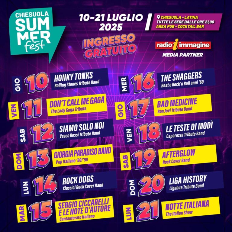 Locandina del Summer fest 
