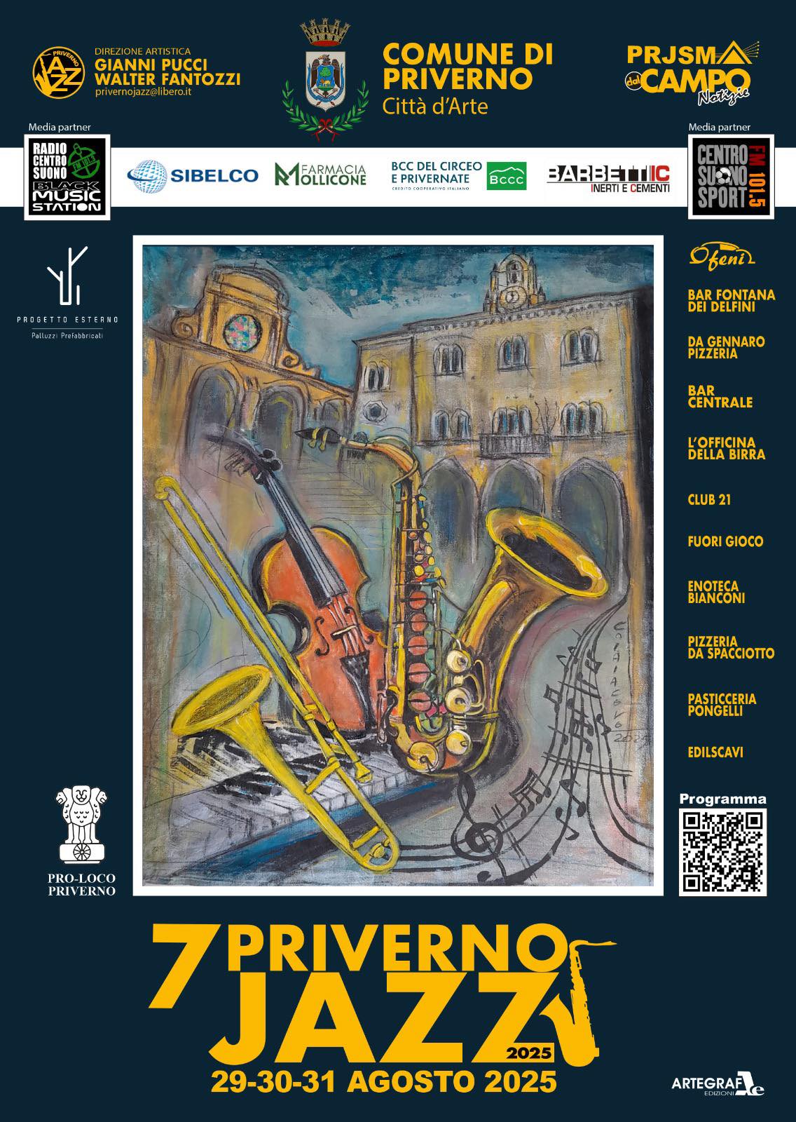 Locandina dell'Iniziativa Priverno Jazz 2025