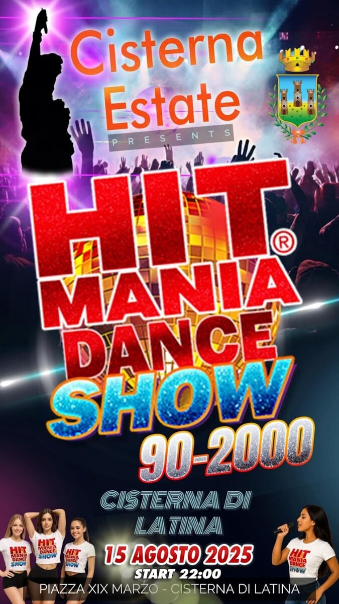 Locandina Hit Mania Dance Show 2025 Cisterna