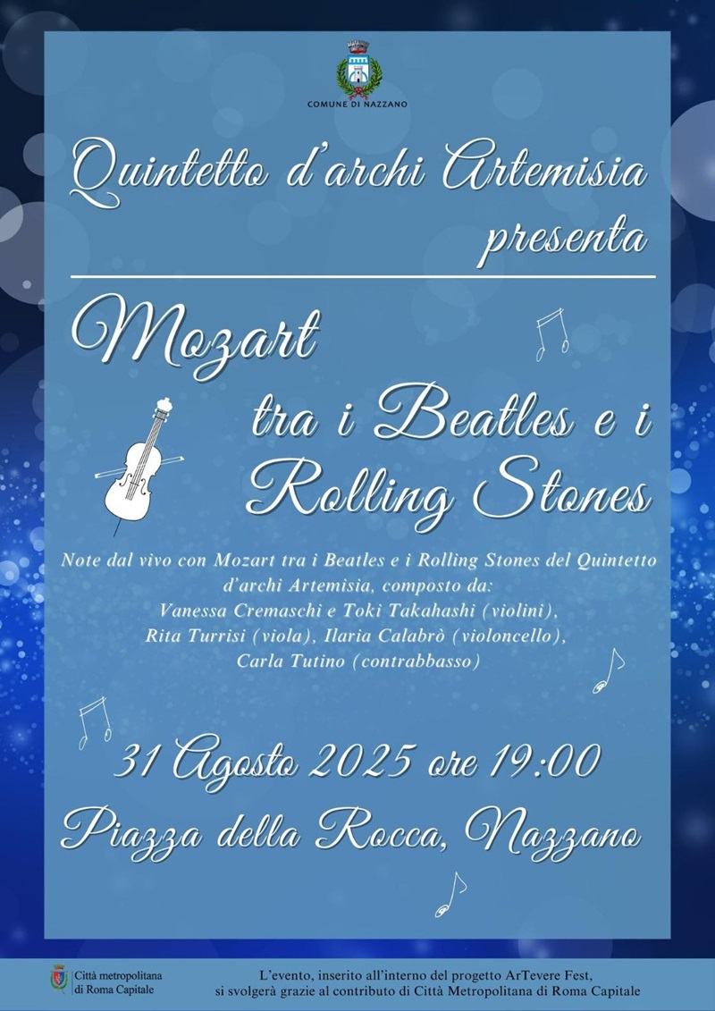Locandina Mozart tra i Beatles e i R. Stones 2025