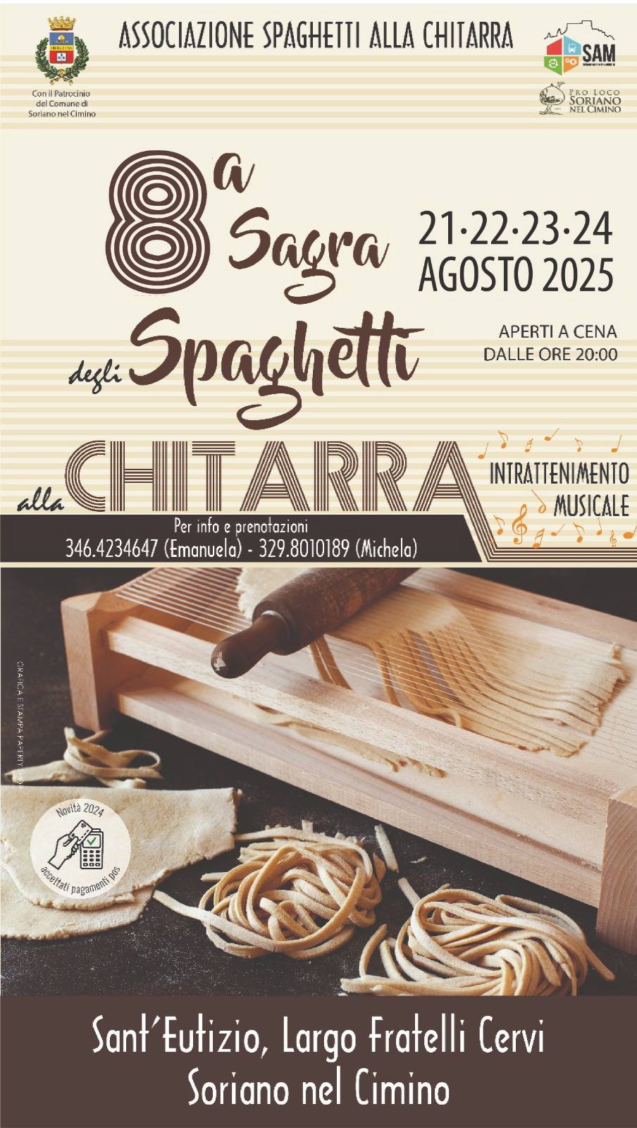 Locandina Sagra degli spaghetti alla chitarra