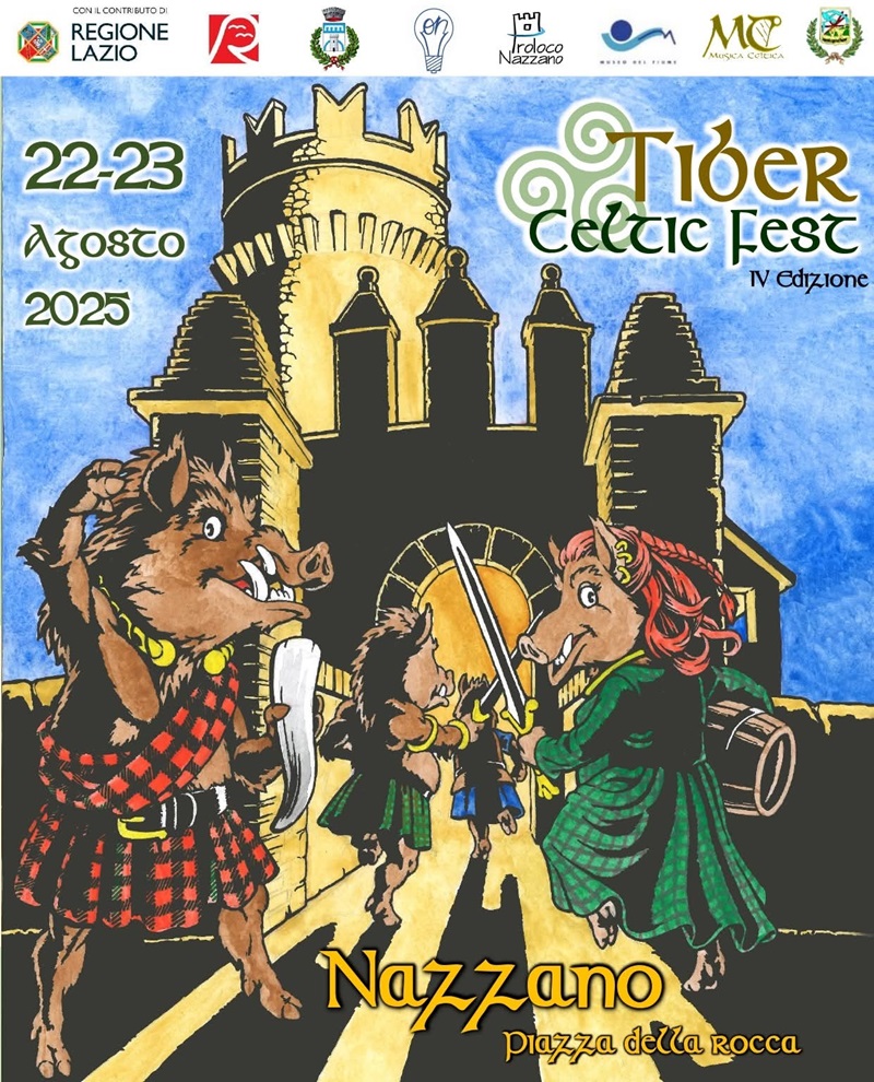 Locandina Tiber Celtic Fest Nazzano 2025