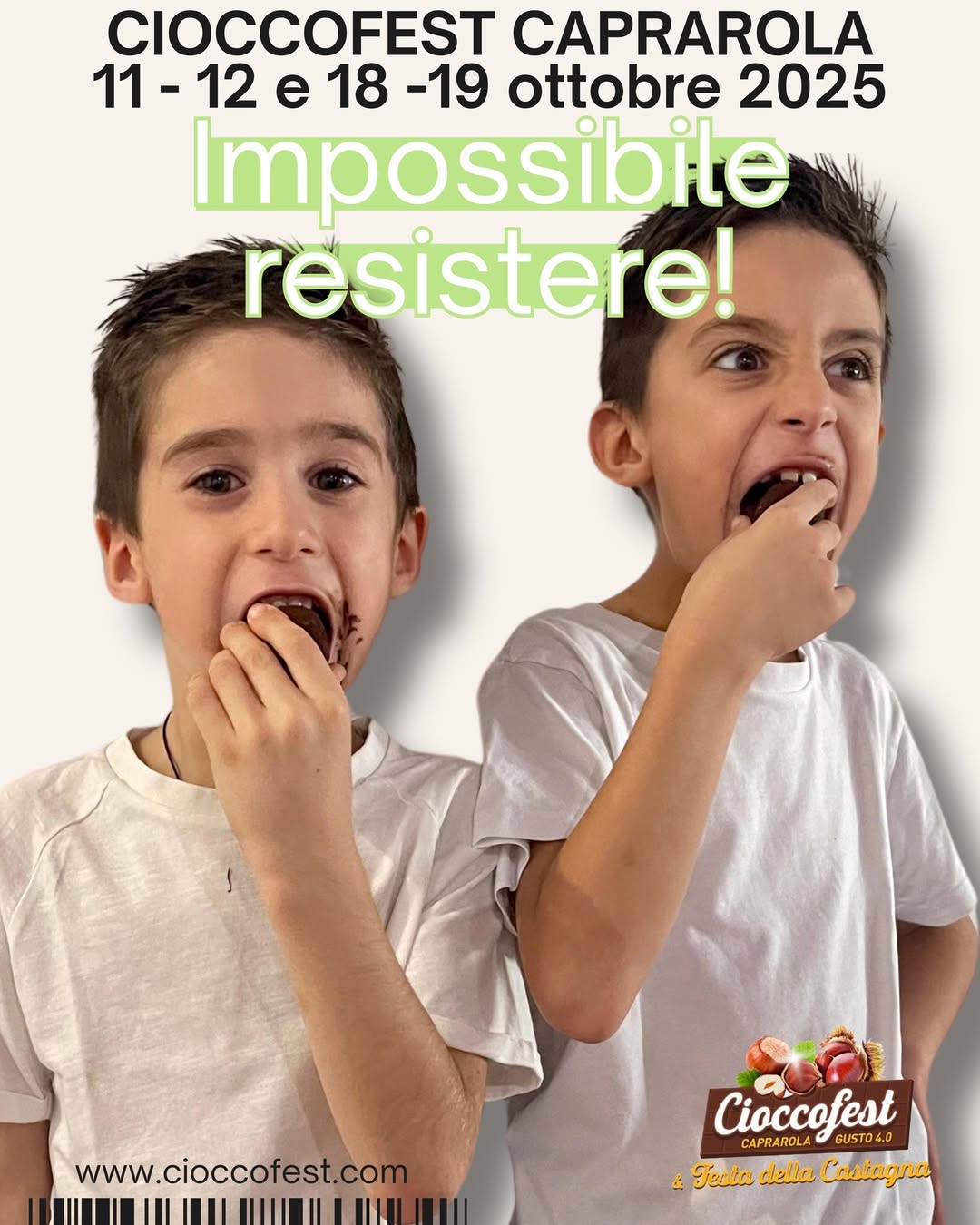 Locandina cioccofest 2025 caprarola