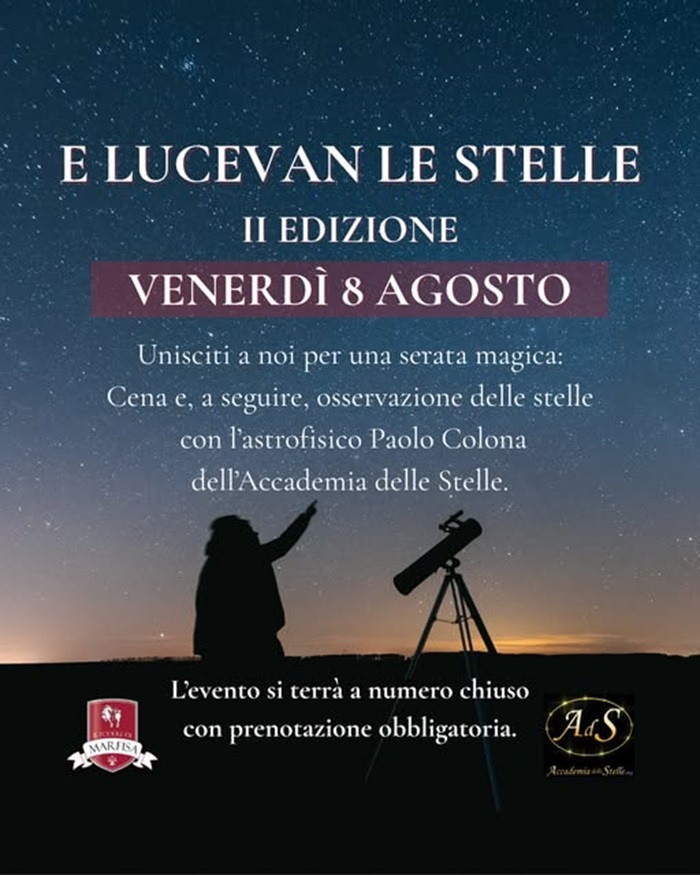 Locandina e lucean le stelle - agosto 2025