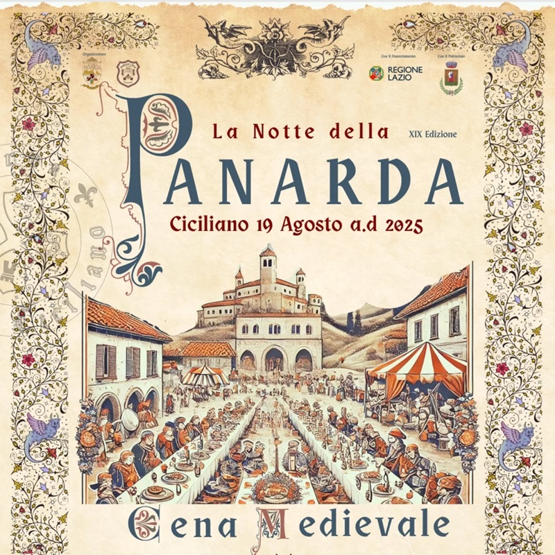 Locandina Panarda di Ciciliano 2025