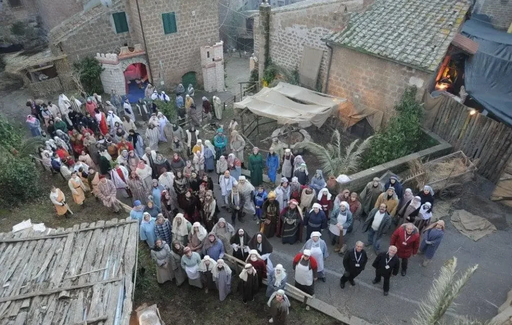 il figuranti al Presepe Vivente - Facebook @presepevivente.vejano