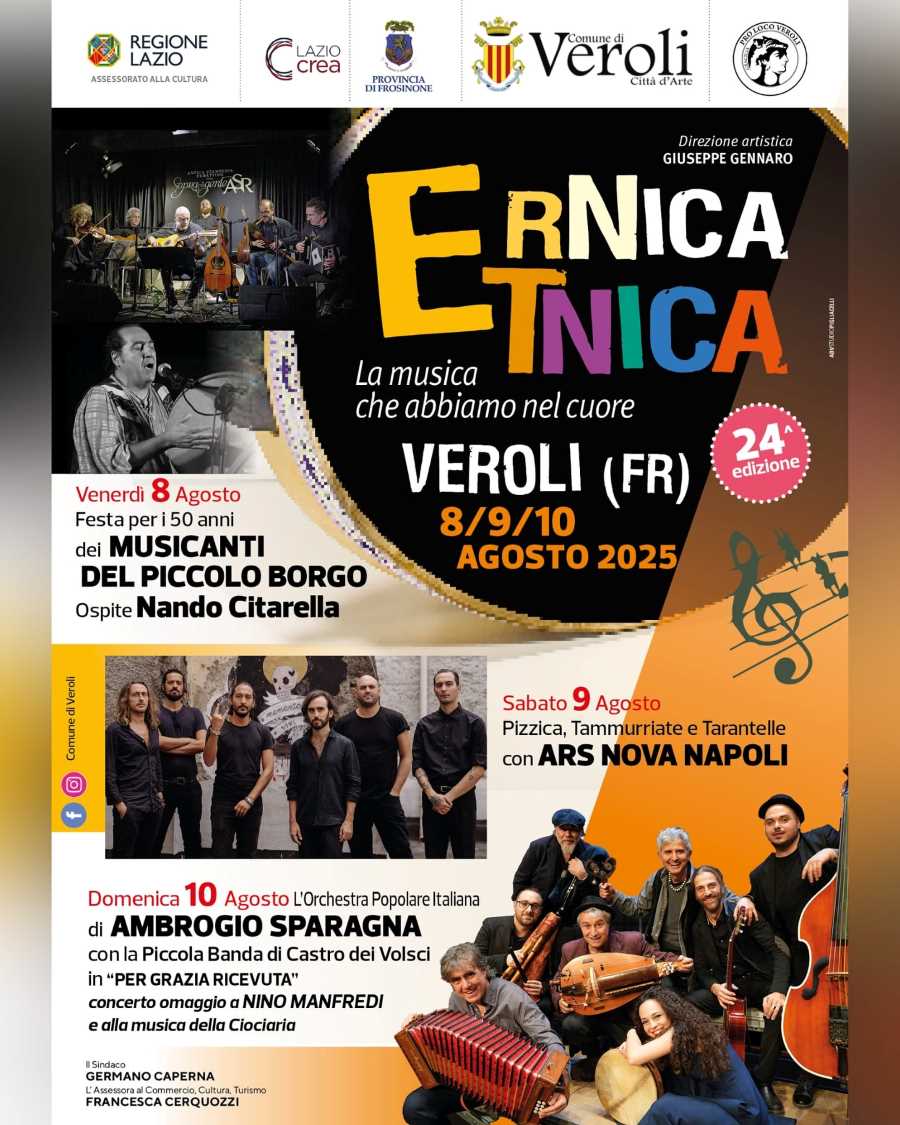 Locandina dell'iniziativa Veroli Etnica