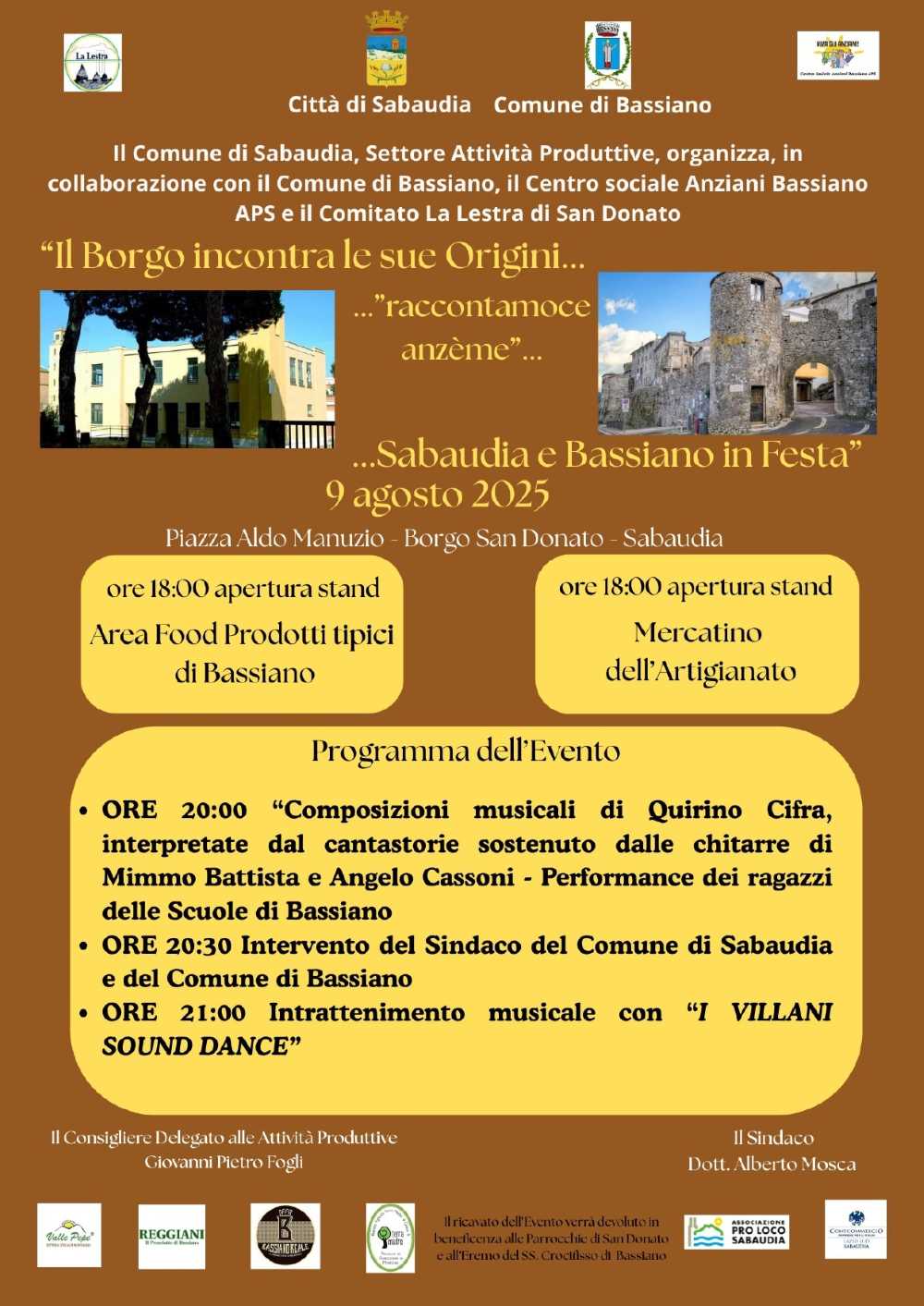 Locandina dell'Iniziativa San Donato in Festa a Sabaudia