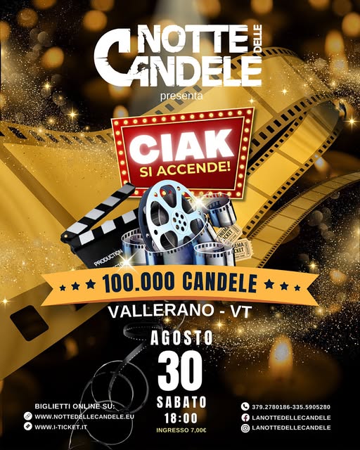 locandina notte delle candele Vallerano 2025
