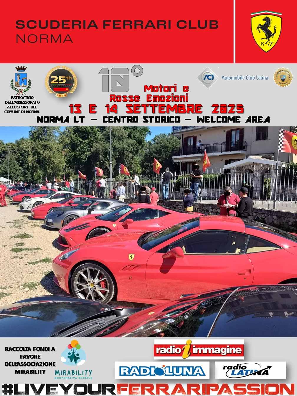 Locandina dell'iniziativa Motori e Rosse Emozioni