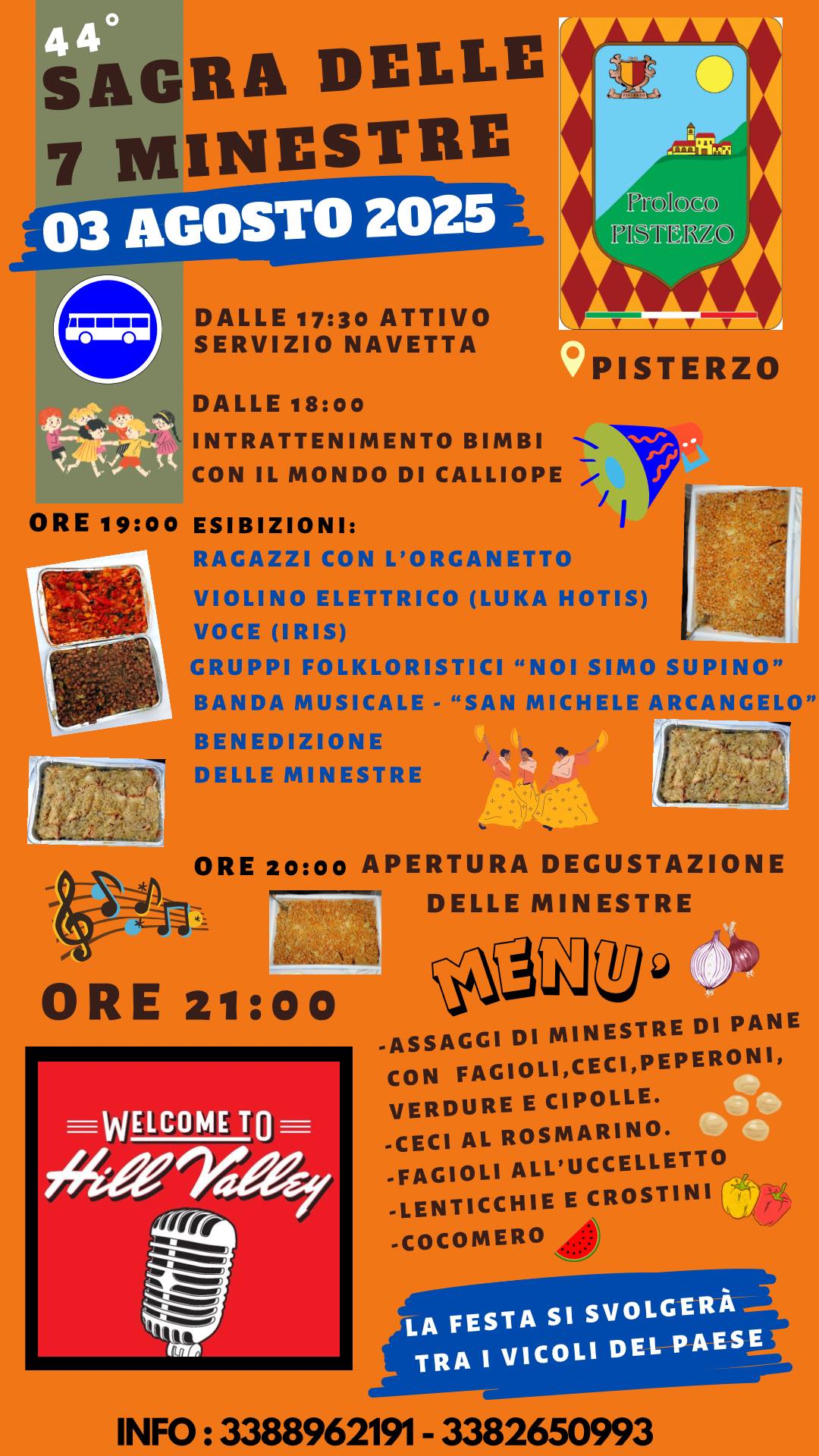 Locandina della sagra delle 7 minestre a Pisterzo