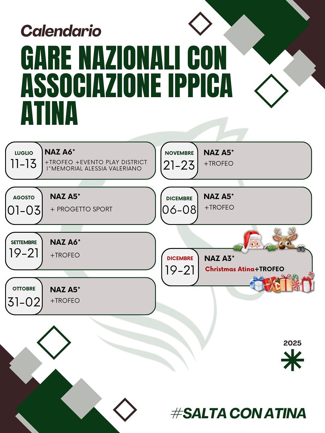 Locandina del Concorso Ippico Nazionale di Atina