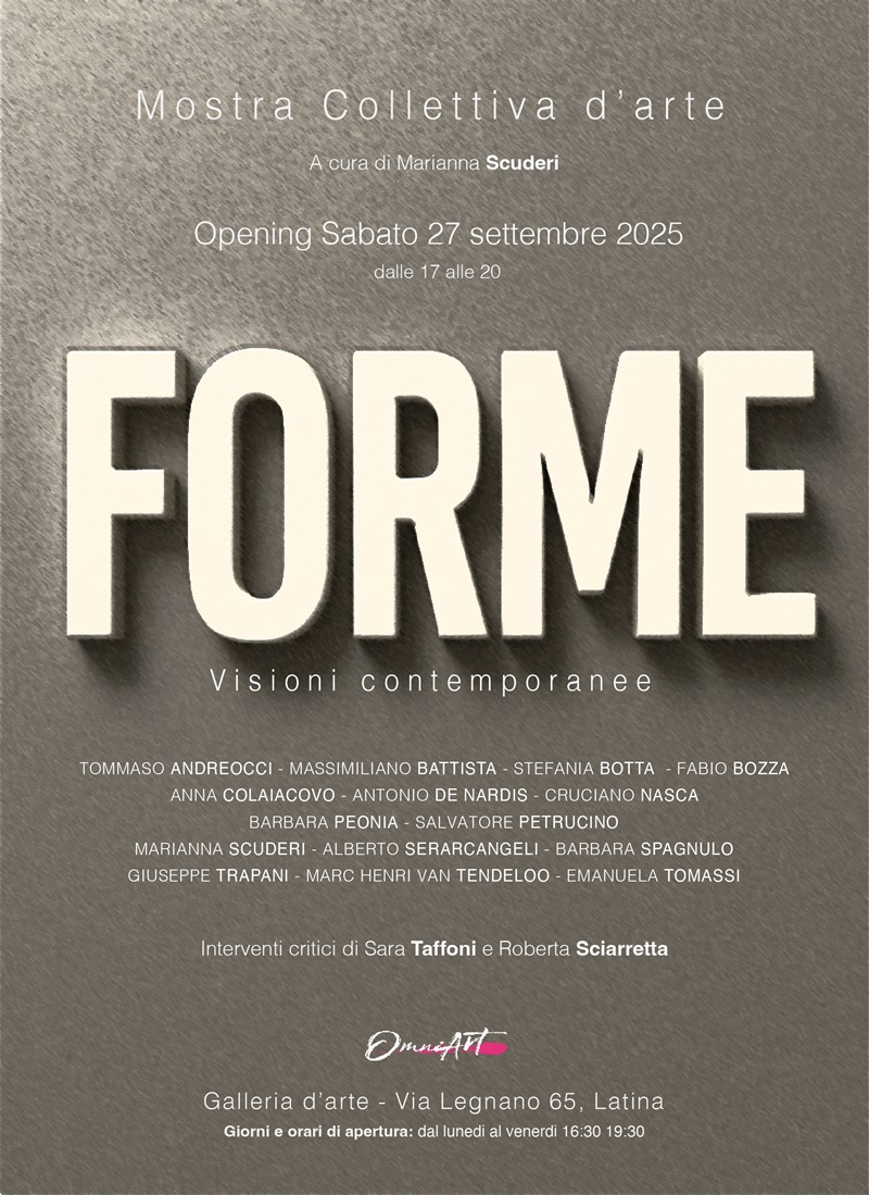 LOCANDINA FORME 2025 di Marianna Scuderi a Latina