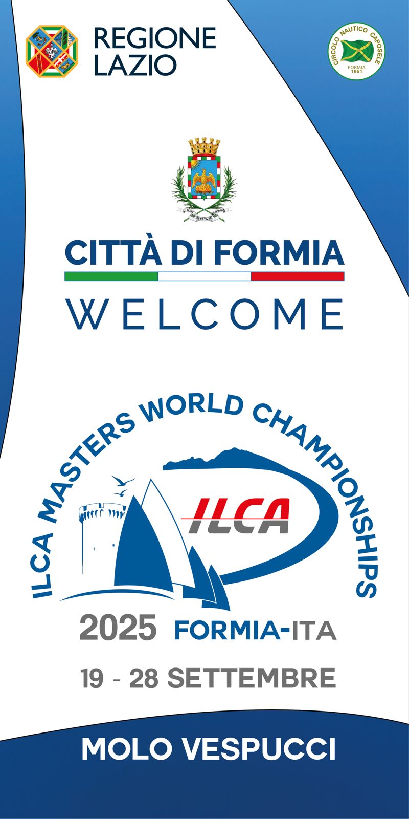 Locandina del Campionato mondiale ILCA Masters a Formia