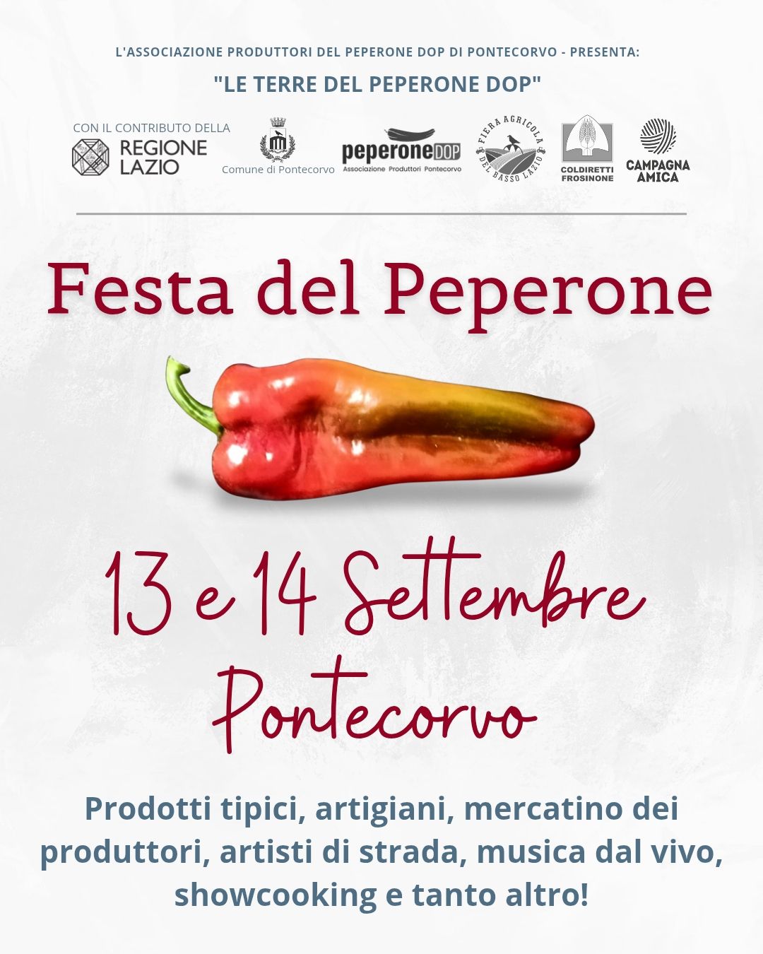 Locandina festa del peperone Pontecorvo