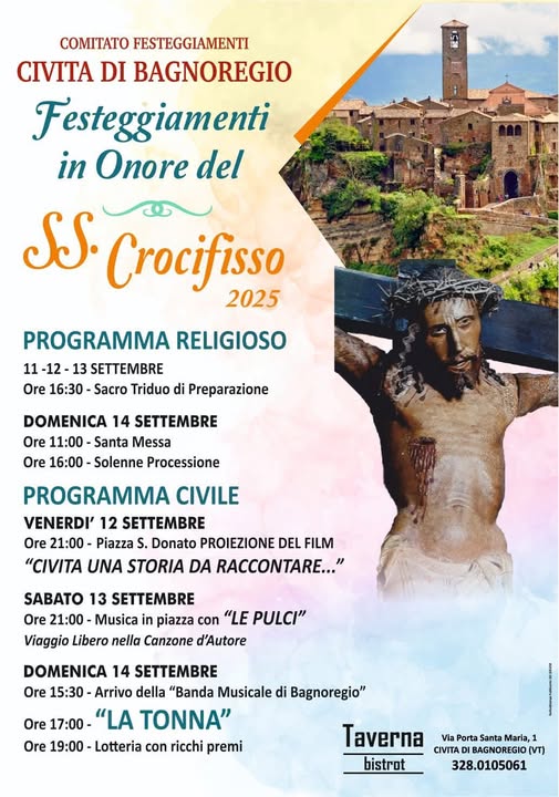 locandina tonna dei somari Civita di Bagnoregio