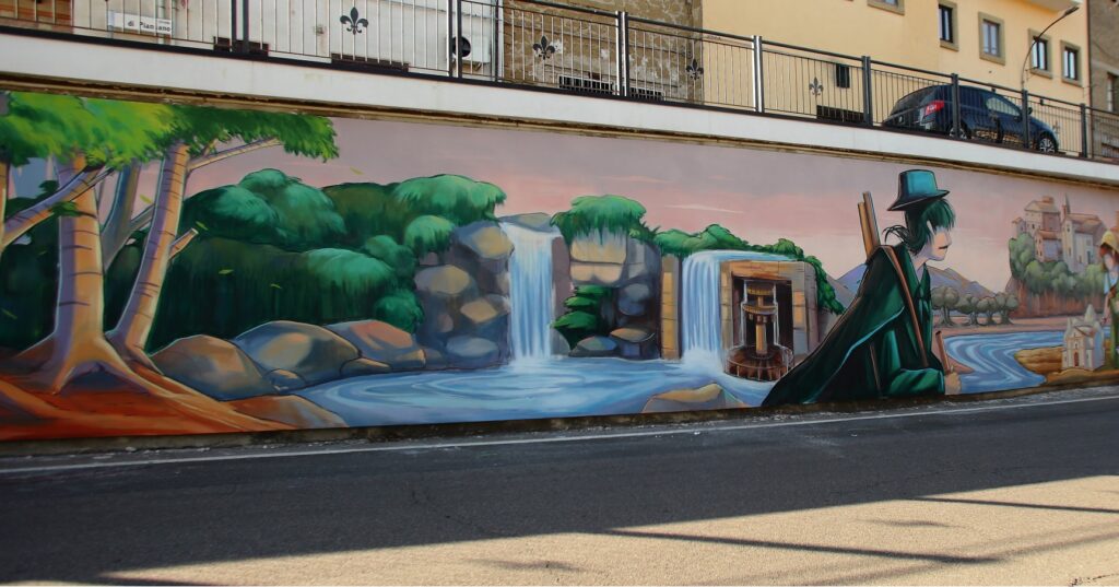 Murale di Alessandra Carloni - Facebook @ComunediCellere