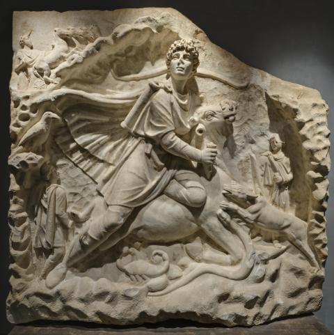 Museo dell'Agro Veientano, altorilievo di Mitra - comune.formello.rm.it