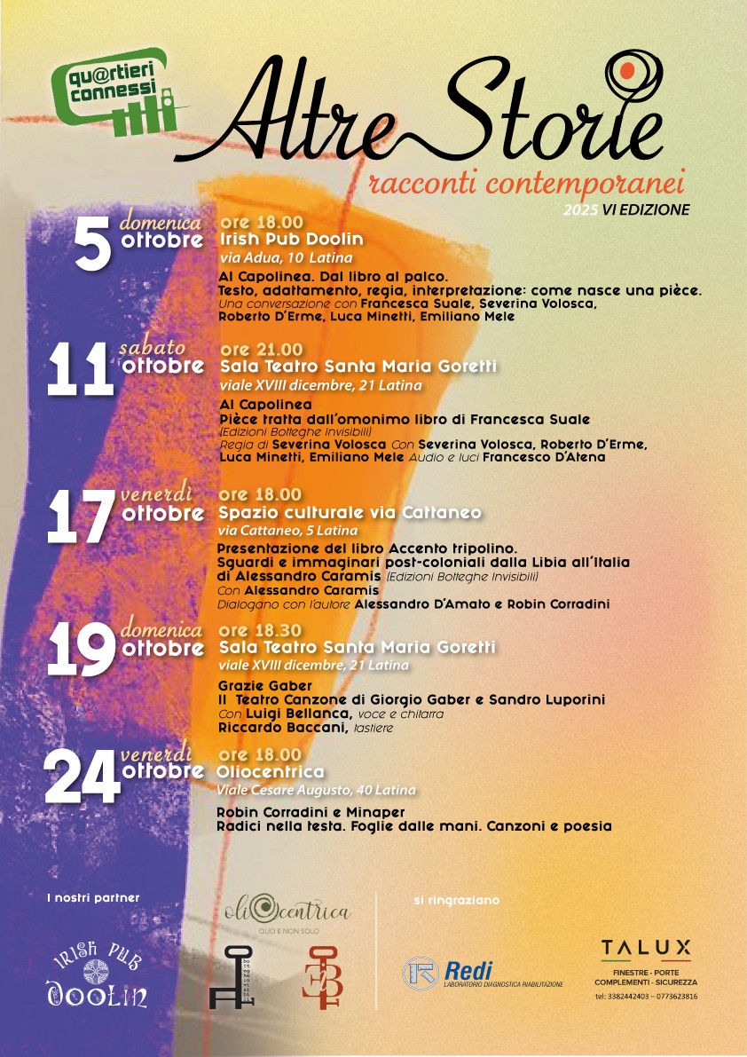Locandina dell'iniziativa "Altre Storie" a Latina