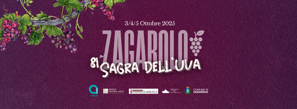Locandina Sagra dell'Uva 2025 a Zagarolo