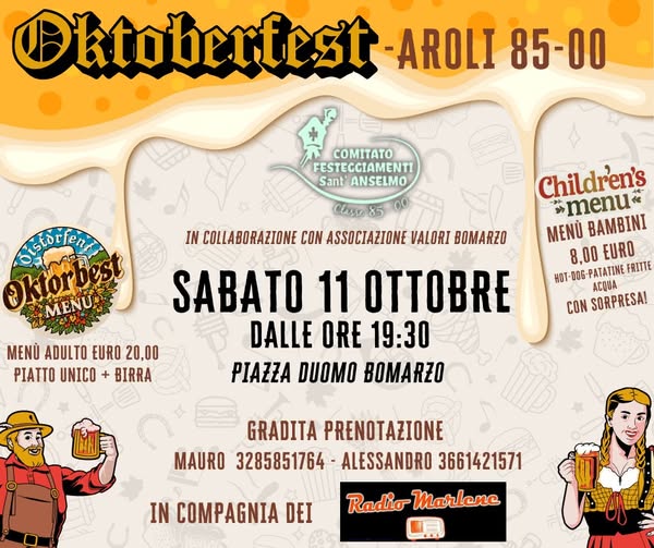 Locandina dell'Oktoberfest di Bomarzo