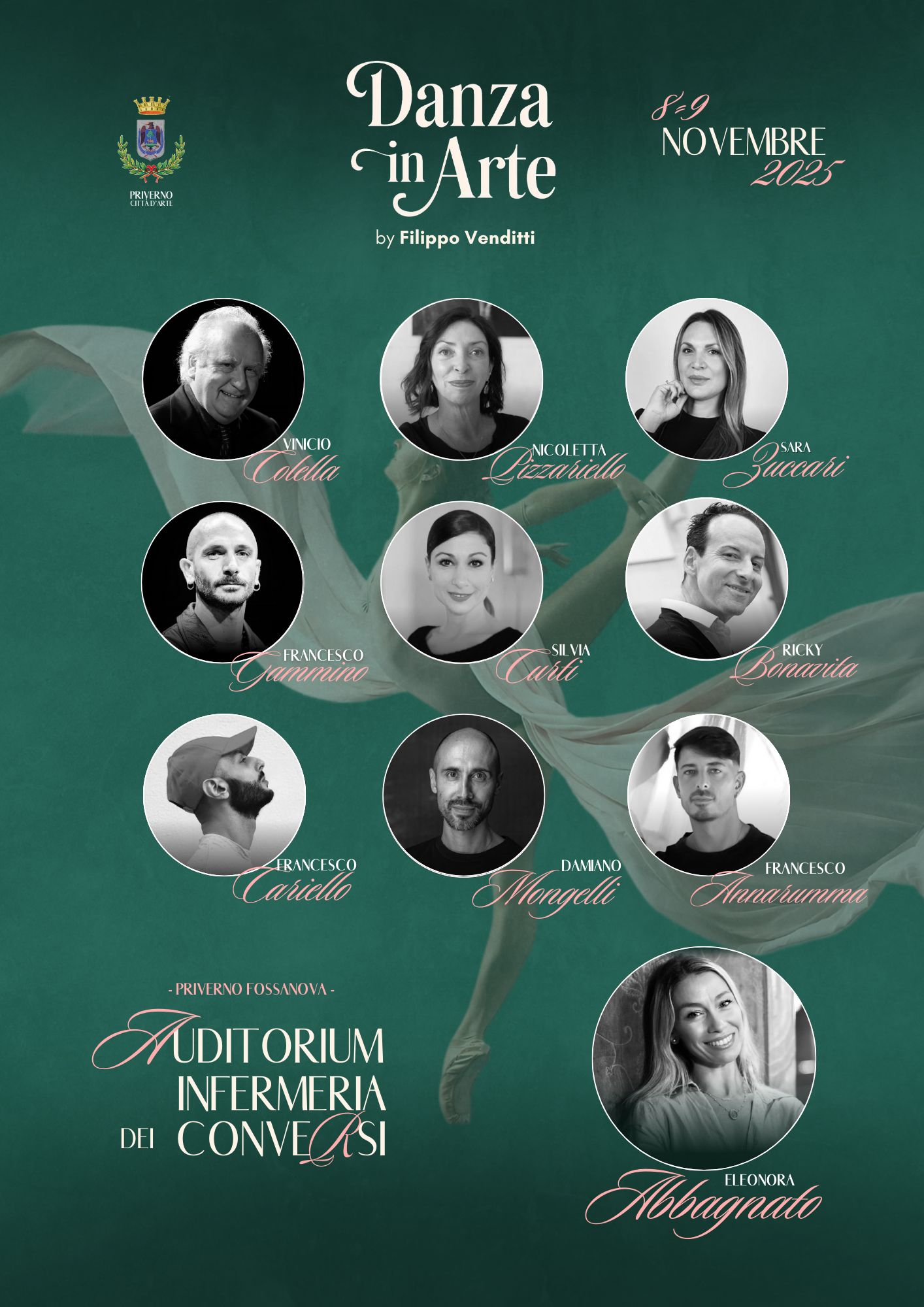 Locandina dell'iniziativa Danza in Arte a Priverno