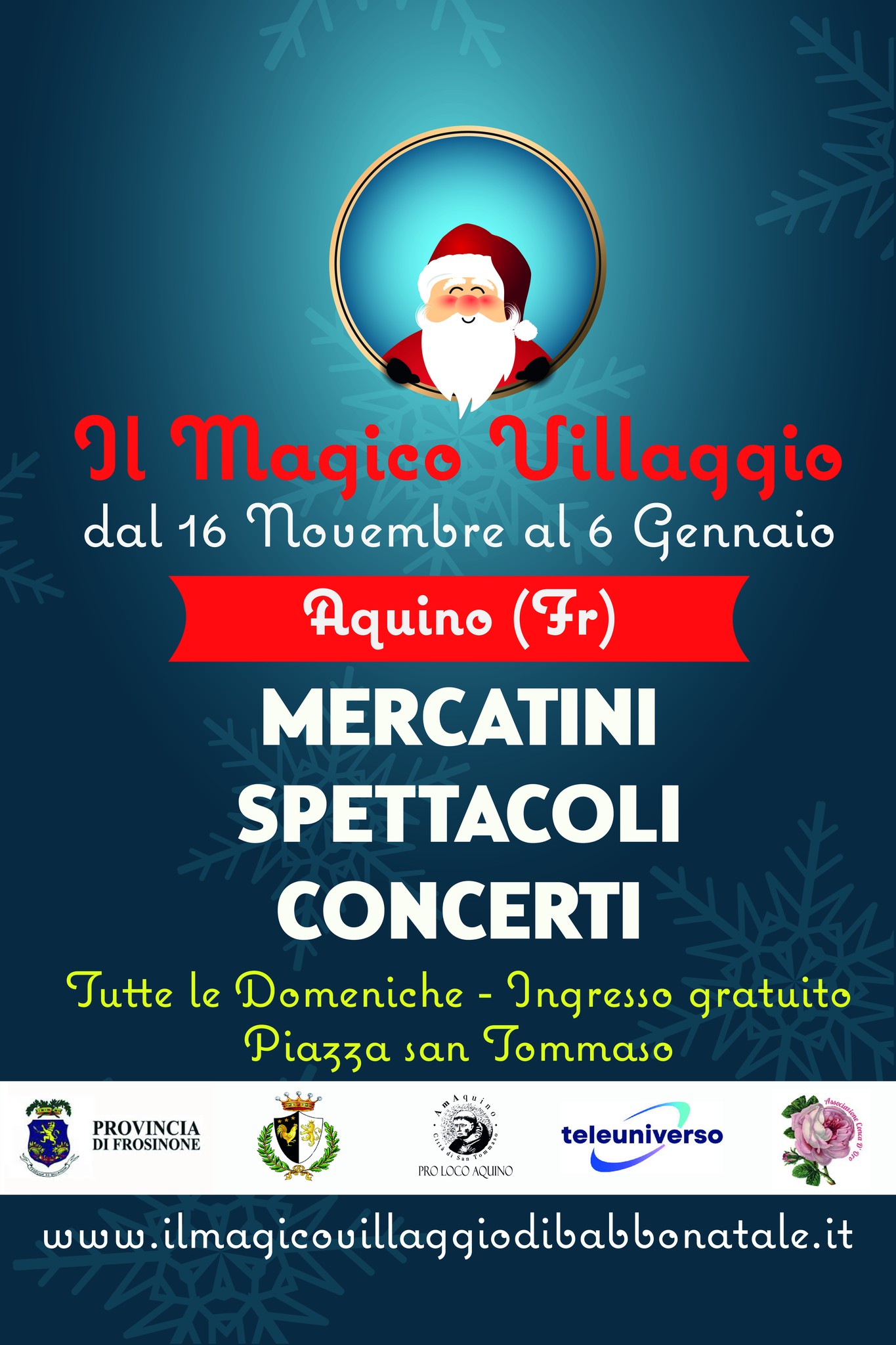 Locandina dell'iniziativa di Aquino, Il Magico Villagio