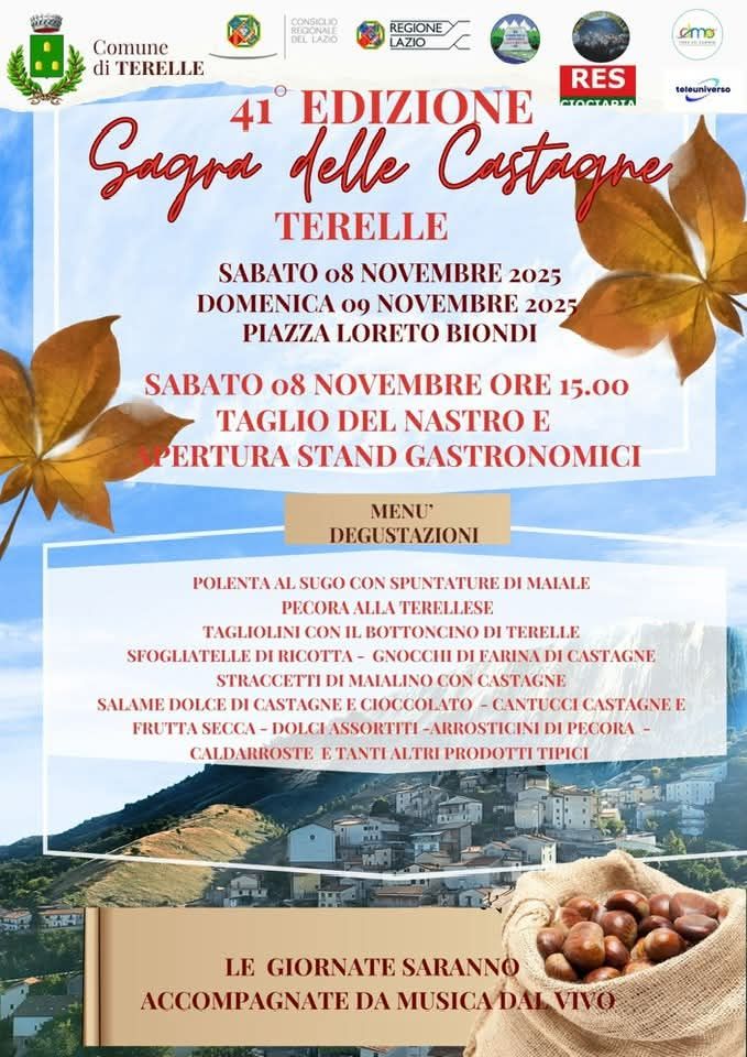 Locandina della Sagra delle Castagne di Terelle
