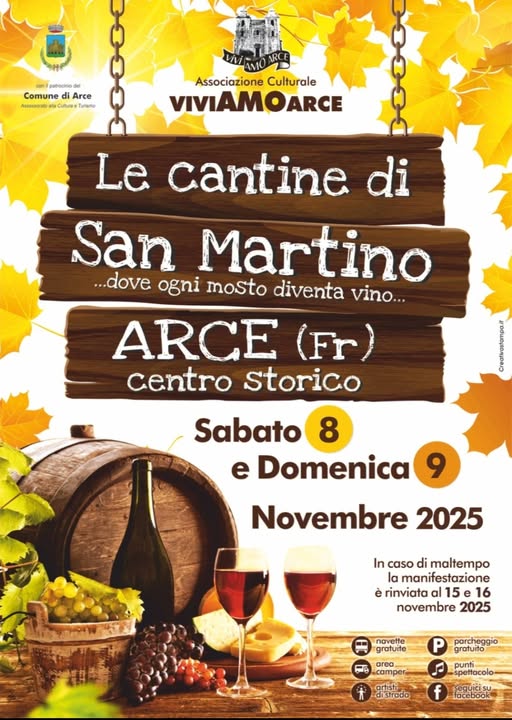 Locandina dell'iniziativa culinaria Le cantine di San Martino