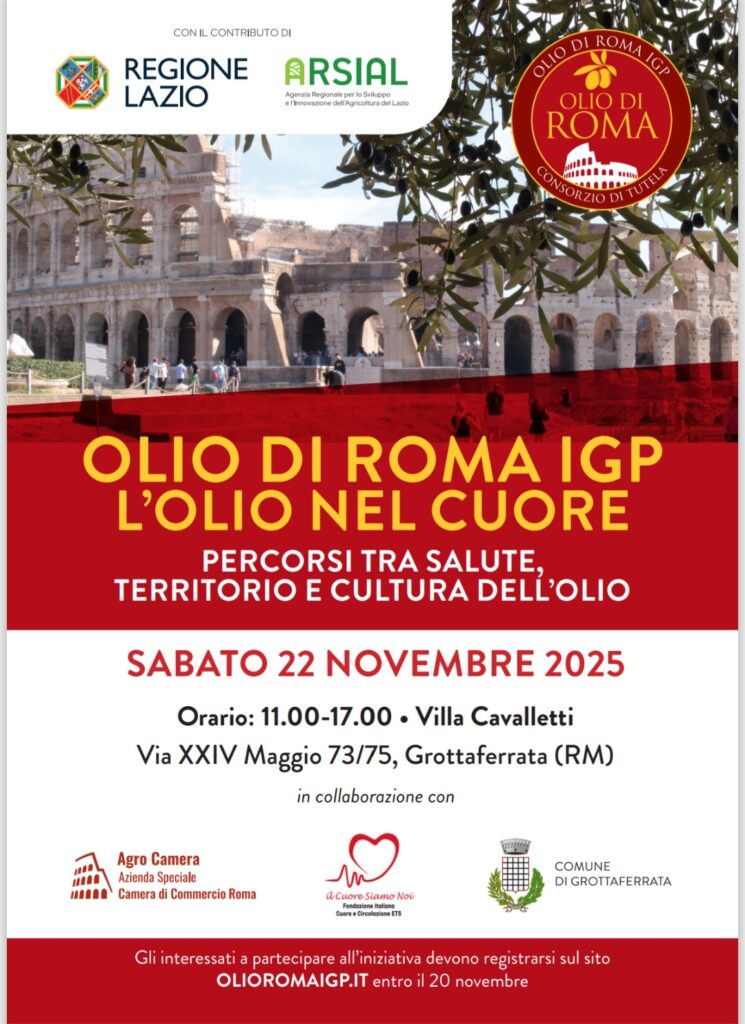 locandina olio nel cuore a Grottaferrata