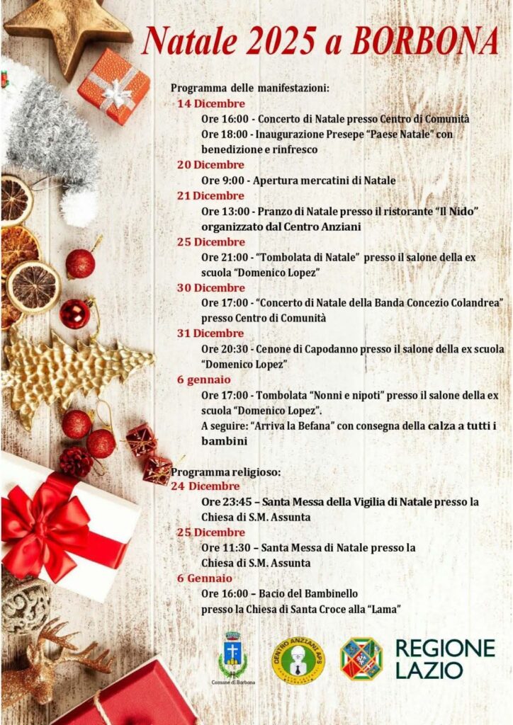 Borbona natale 2025
