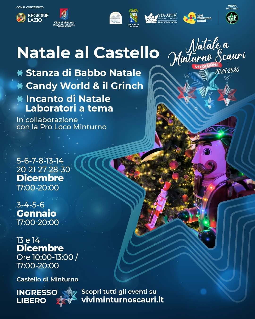 Locandina Natale 2025 a Minturno