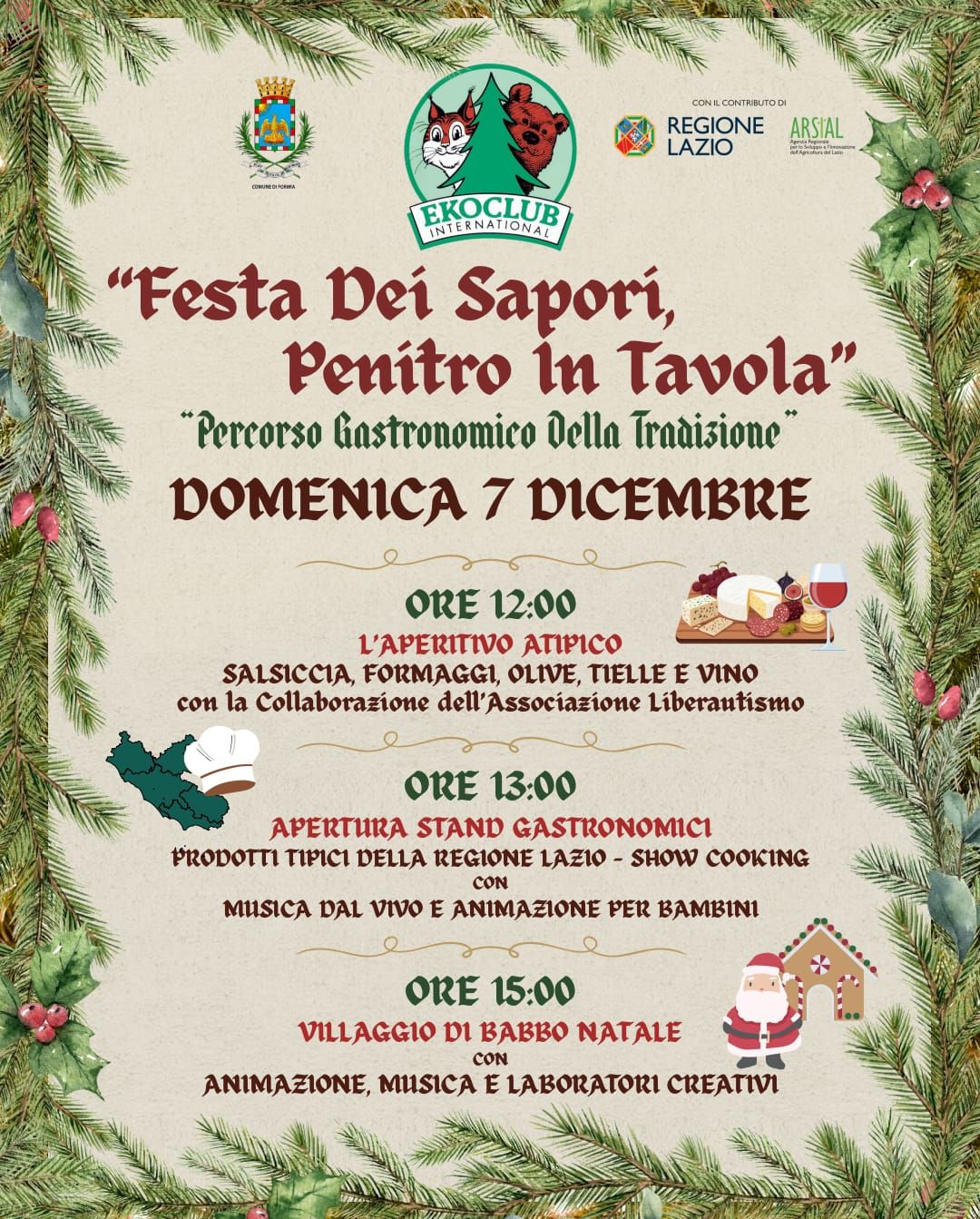 Locandina della Festa dei Sapori Penitro in Tavola