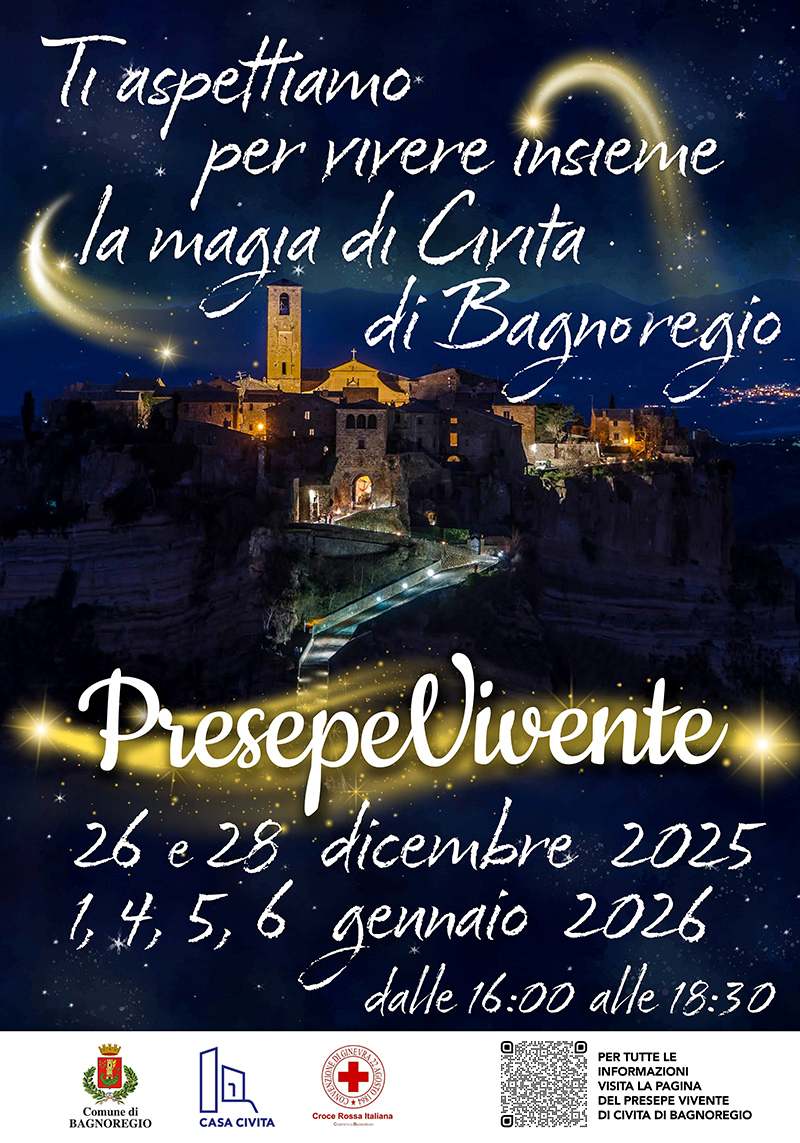 Locandina del Presepe vivente di Civita di Bagnoregio
