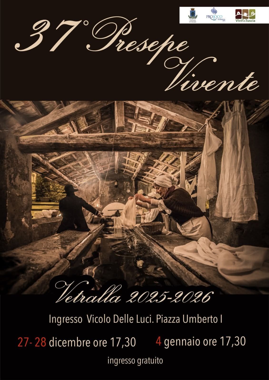 Locandina del presepe vivente di Vetralla