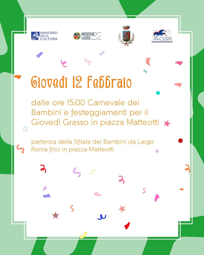 Carnevale dei Bambini a Civita Castellana 2026