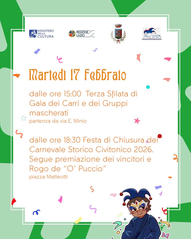 Locandina appuntamento 17 febbraio 2026