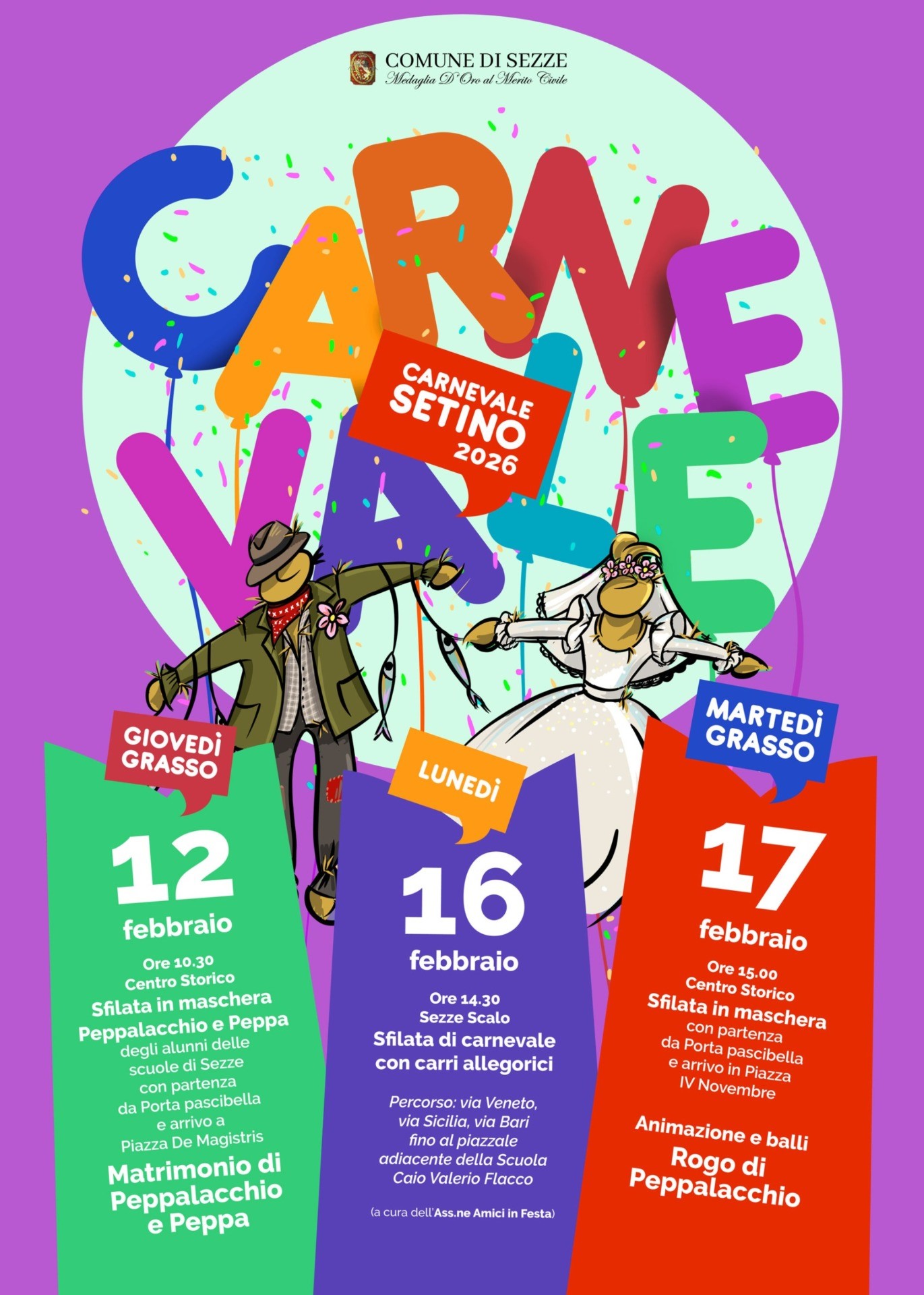 locandina del Carnevale di Sezze