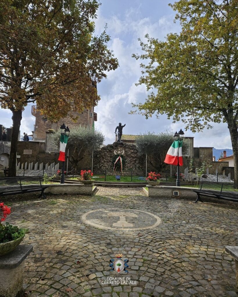 Giardino del Milite Ignoto- Facebook @comunecerretolaziale