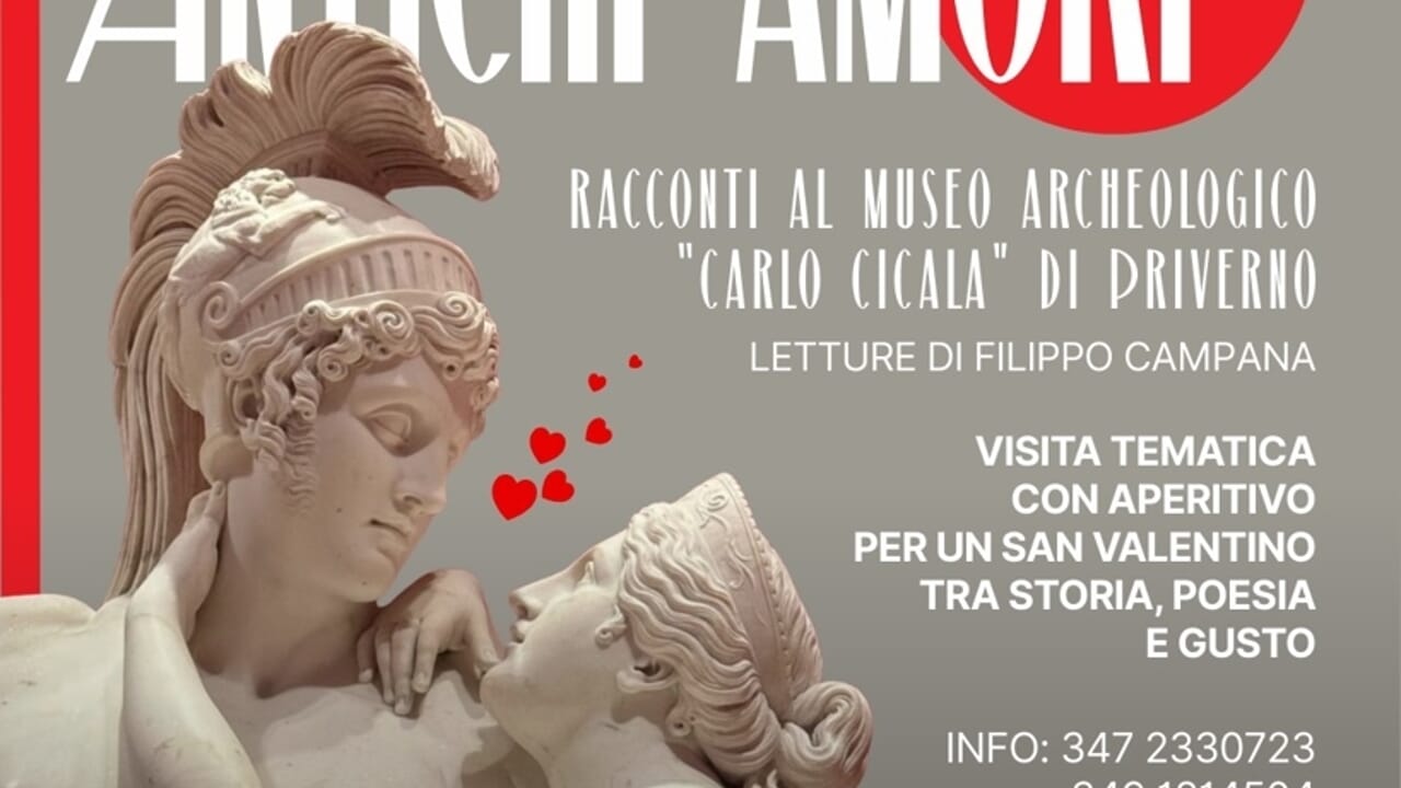 Locandina dell'iniziativa anttichi amori a Priverno