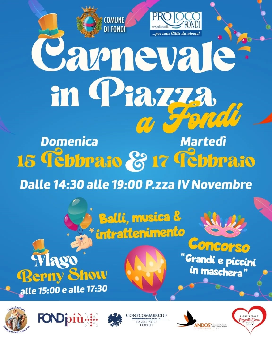locandina del Carnevale di fondi
