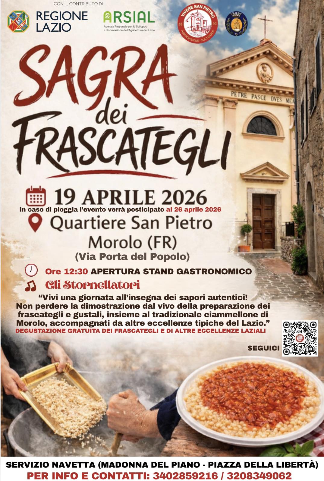 Locandina della 13ª edizione della Sagra dei Frascategli a Morolo