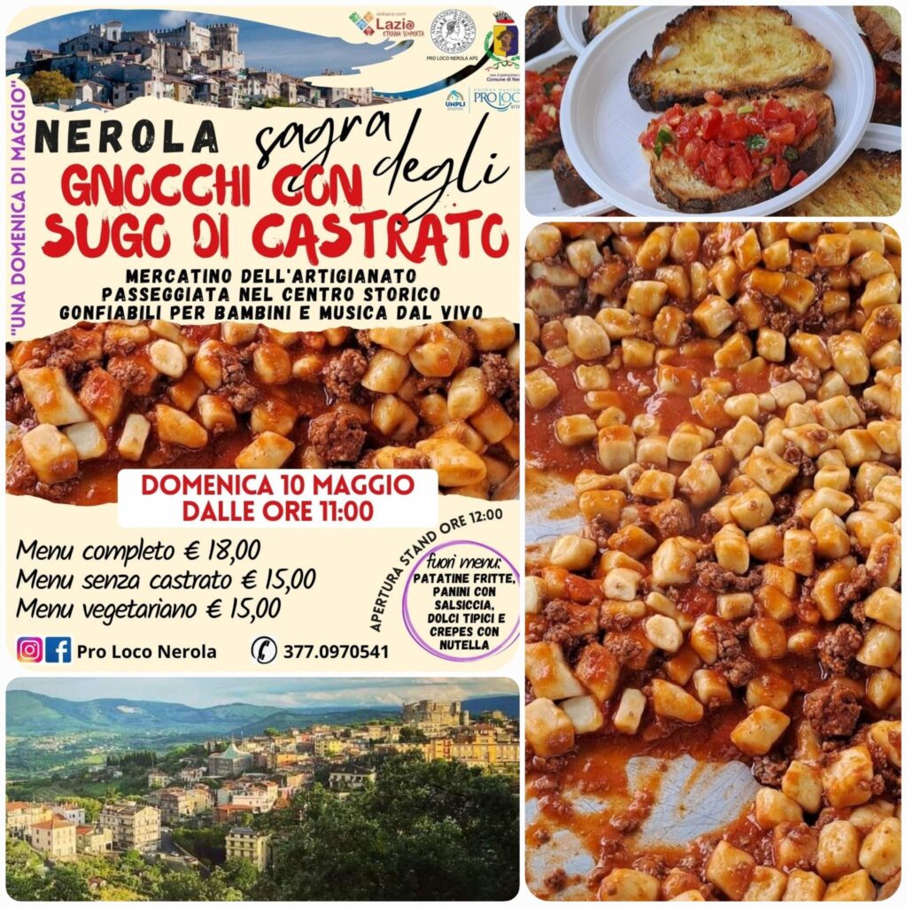 Locandina Sagra degli gnocchi a Nerola 2026