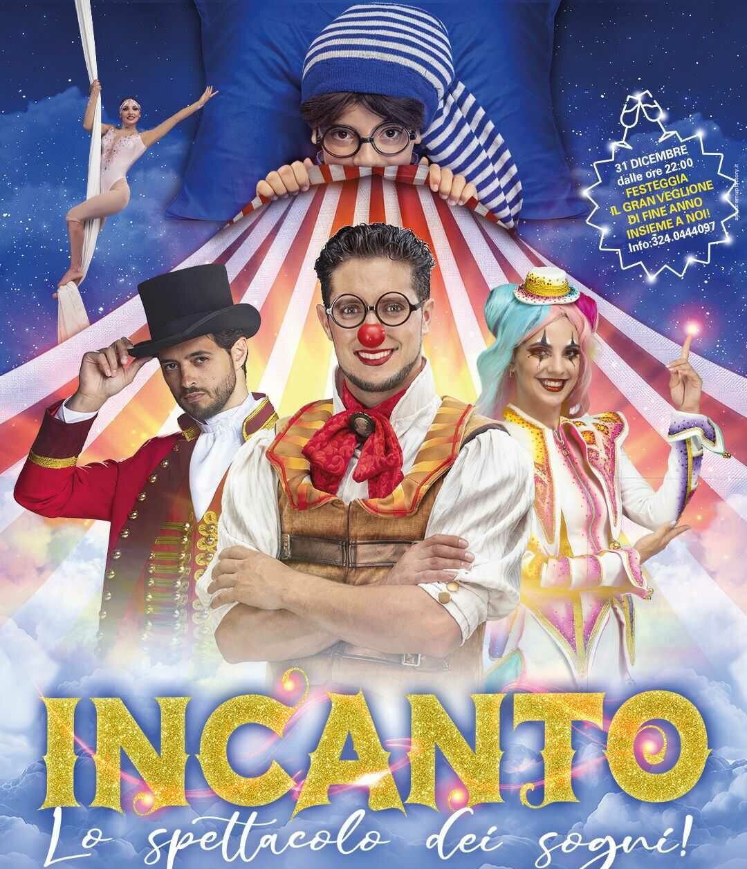 Locandina del Circo Incanto a Latina