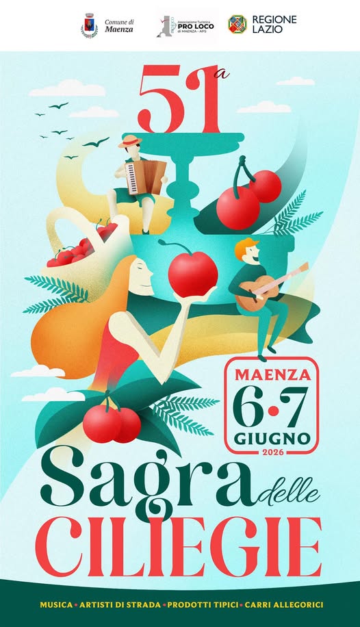 Locandina della Sagra delle Ciliege di Maenza 51ª edizione
