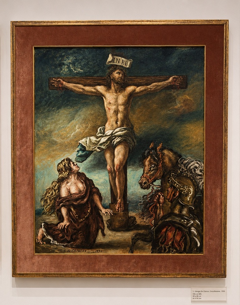 l'Adorazione della Croce di Giorgio De Chirico