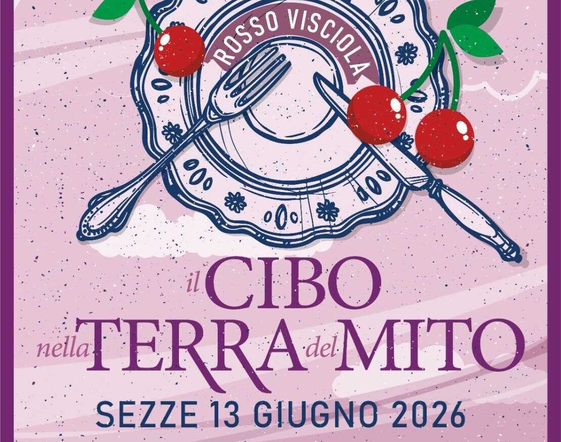 Locandina dell'iniziativa Rosso Visciola a Sezze