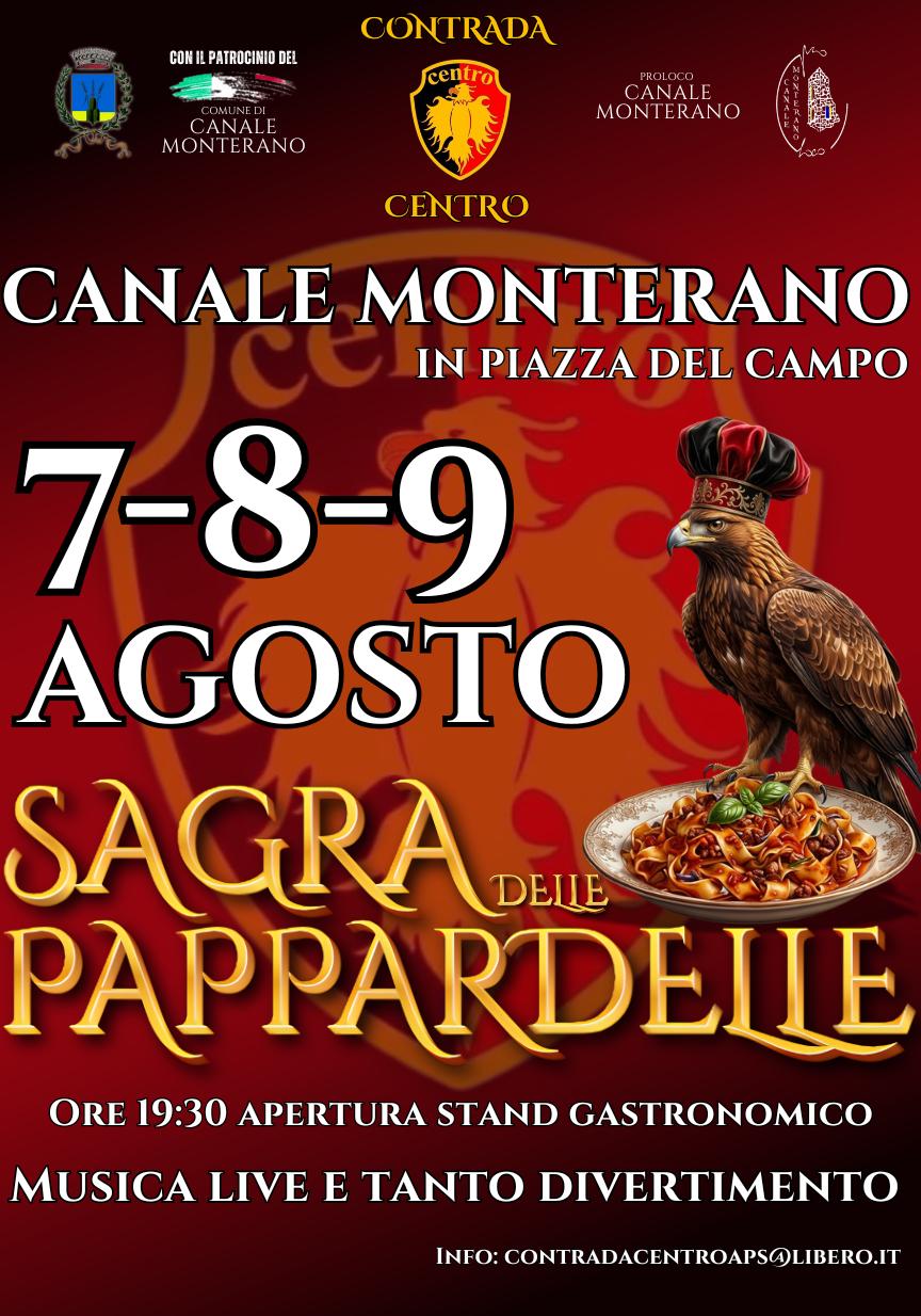 Locandina della Sagra delle Pappardelle di Canale Monterano