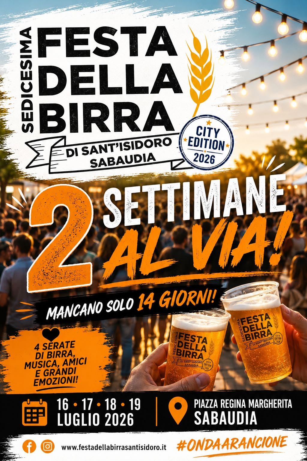 Locandina della Festa della Birra di S. Isidoro a Sabaudia